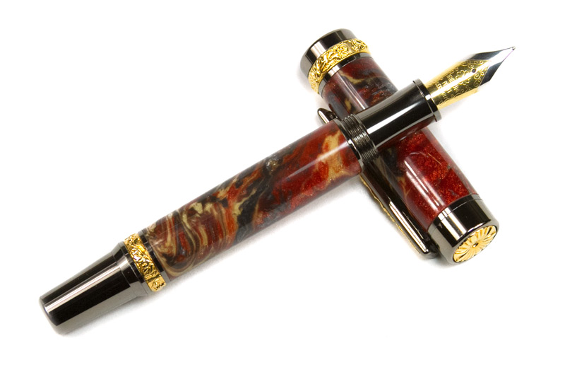 Gold Fountain Pen. Expendables Fountain Pen.